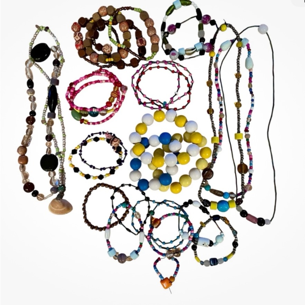 Colorful 30 Piece Beaded Jewelry Set